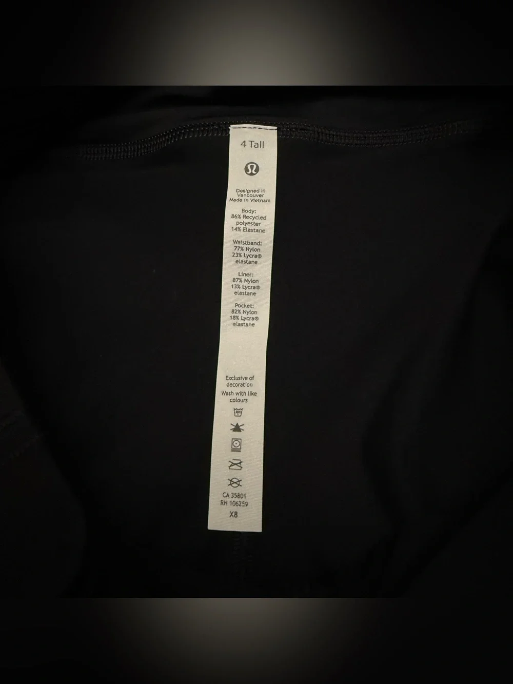 lululemon athletica Women's Gray Athletic Skirt with Black Waistband size 4 - Picture 4 of 4